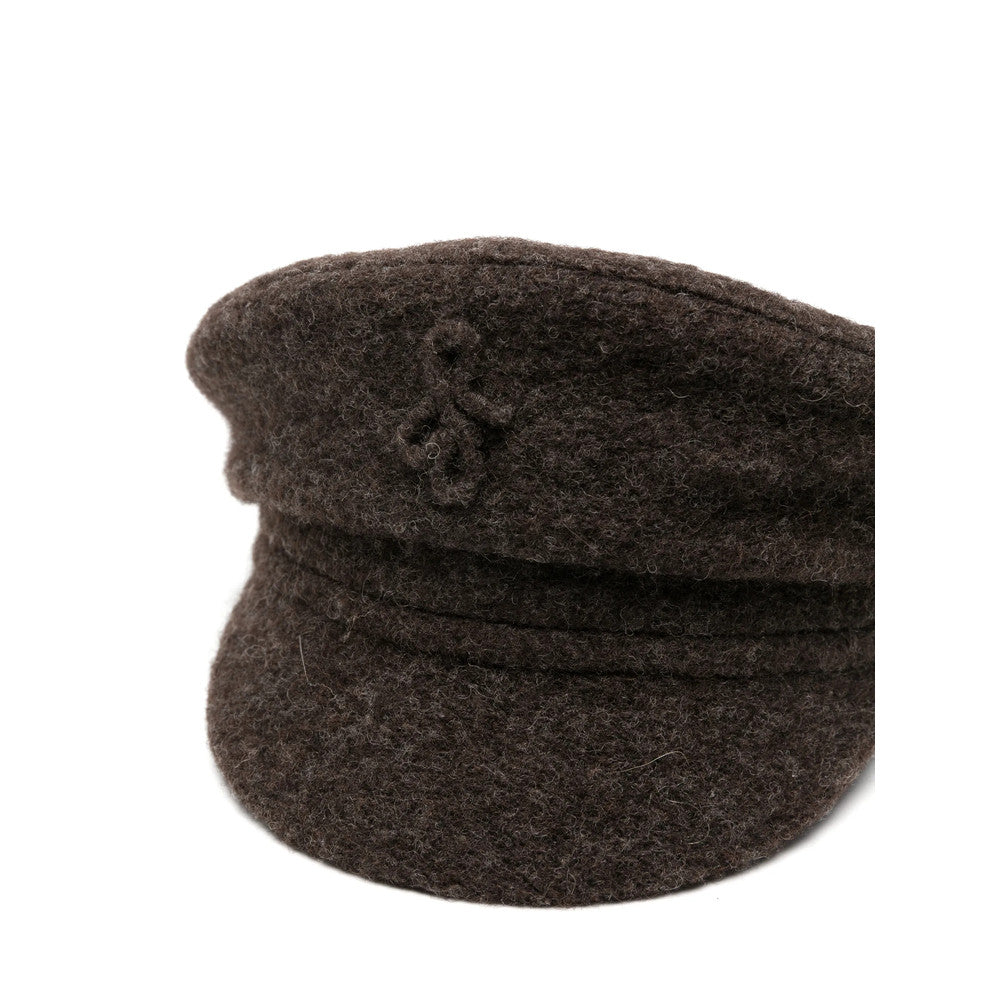 Brown Tonal Logo Bakerboy Hat 3