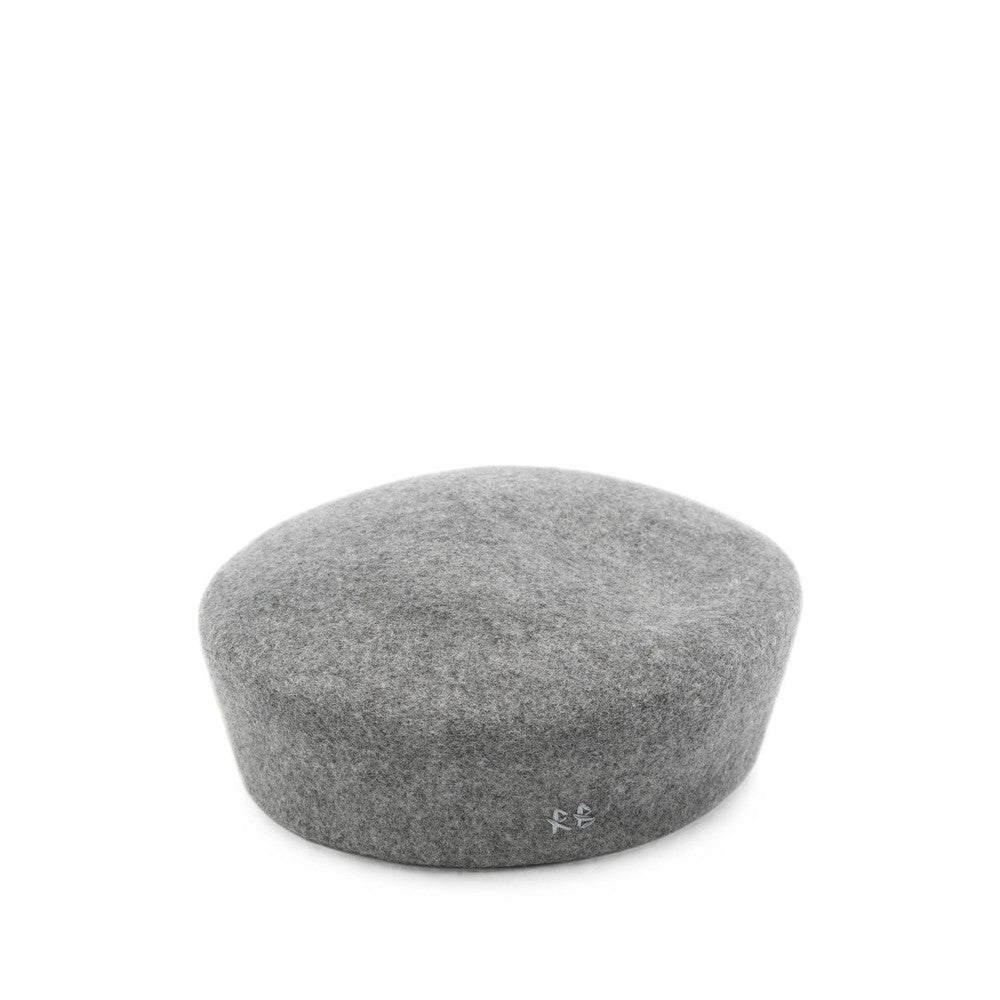 Grey Solid Pillbox Hat 1