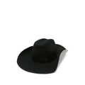 Black Solid Fedora Hat 1