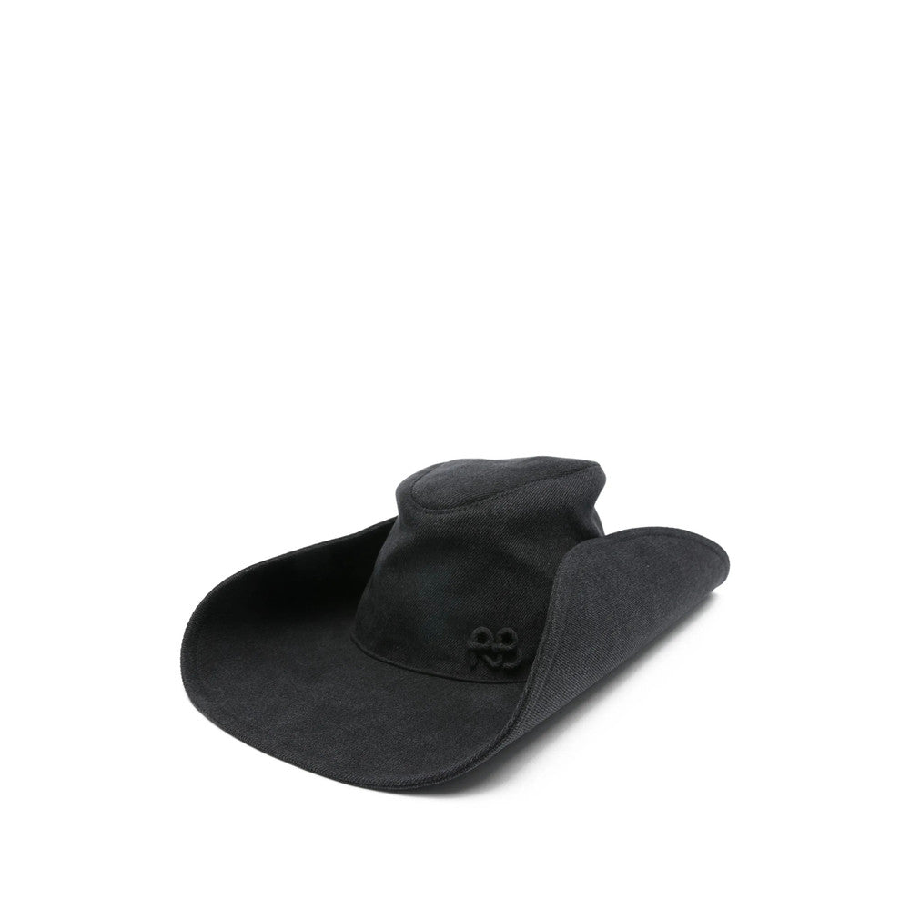 Black Denim Logo Gentlemen Hat 1