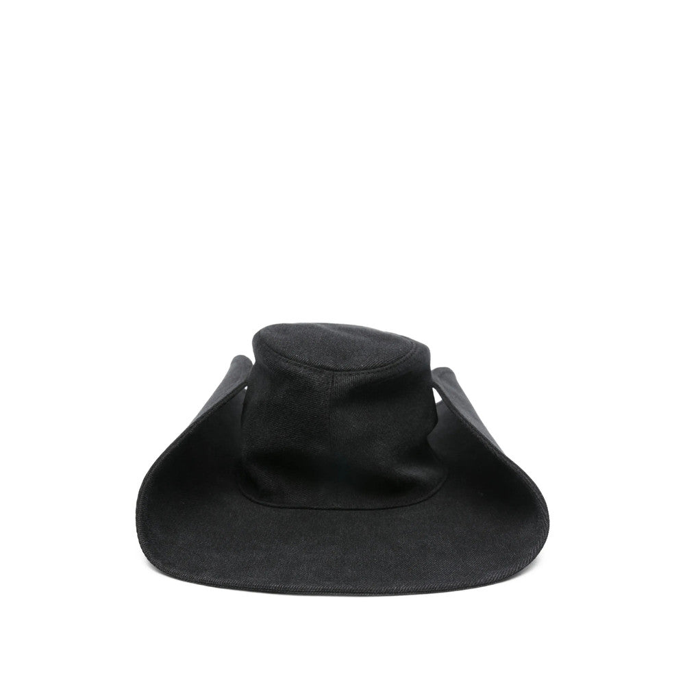 Black Denim Logo Gentlemen Hat 2