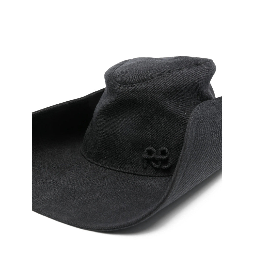 Black Denim Logo Gentlemen Hat 3