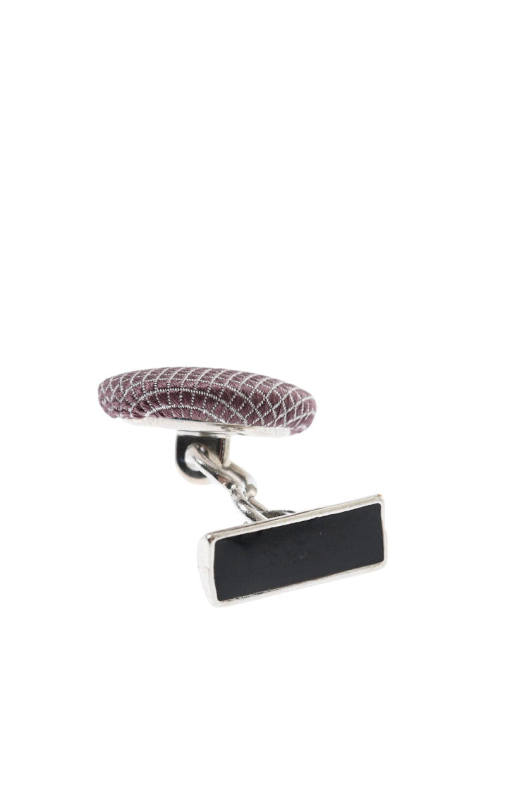 Maroon Textured Cufflinks 3
