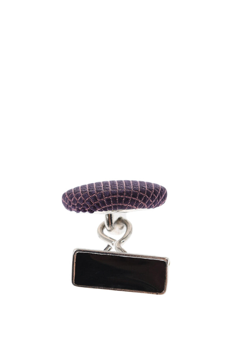 Purple Embroidered Cufflinks 3
