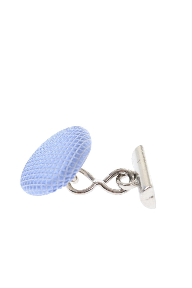 Sky Blue Textured Cufflinks 2