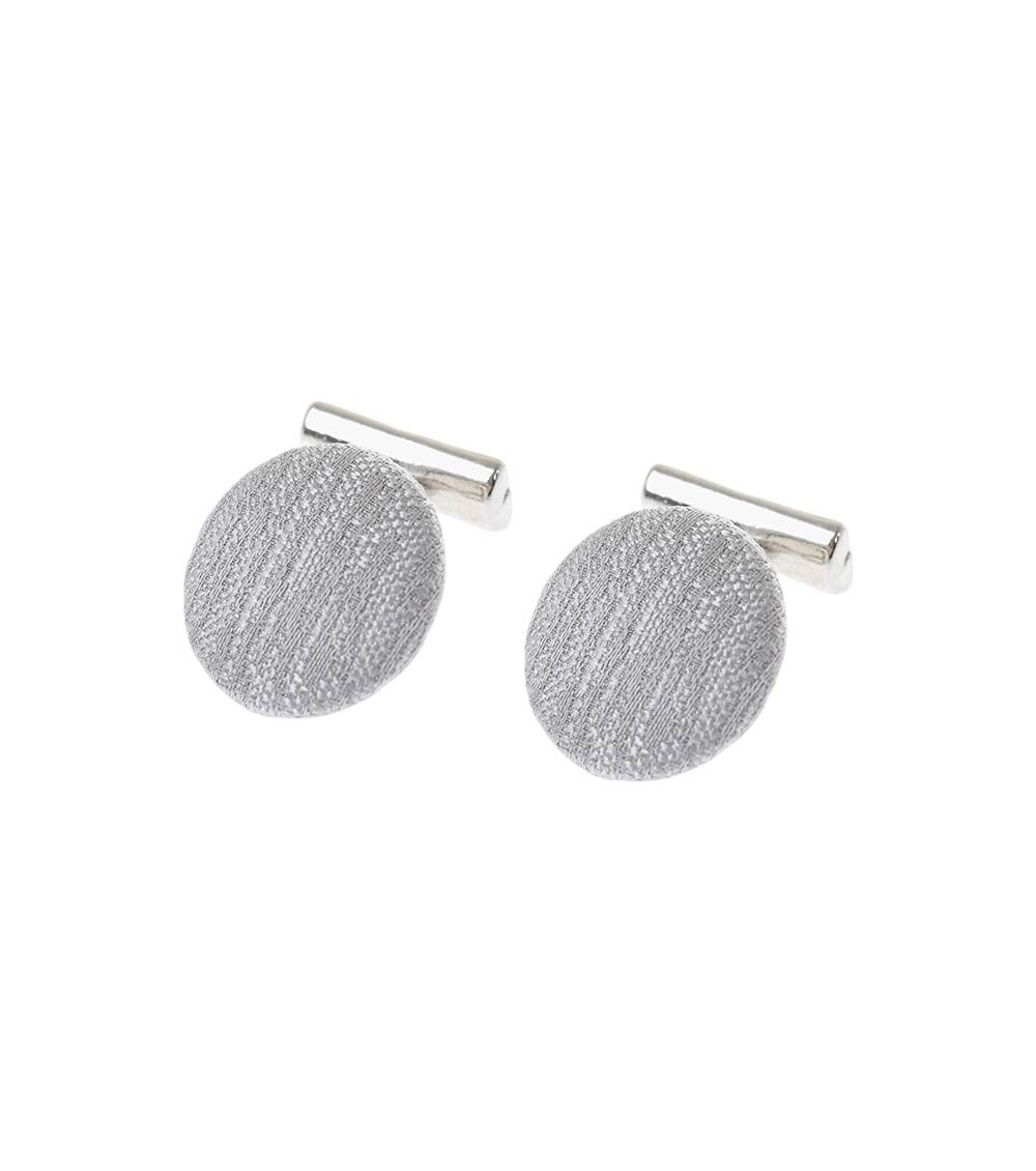 Grey Textured Cufflinks 1