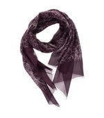 Purple Printed Scarf 1