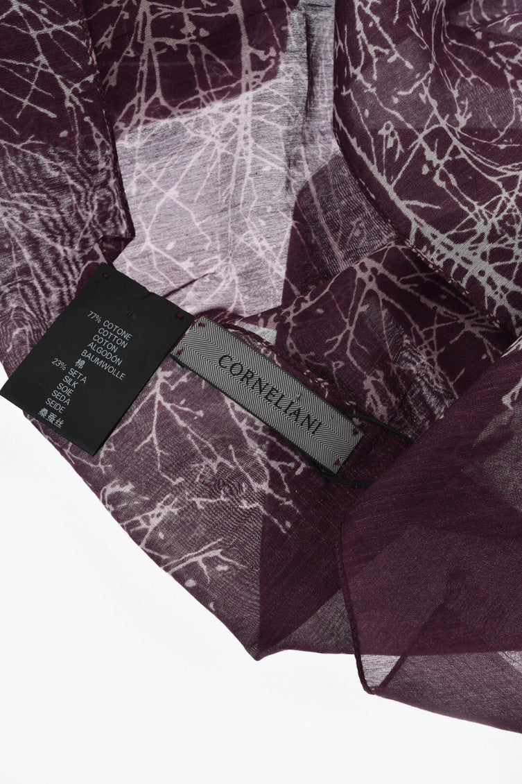 Purple Printed Scarf 2