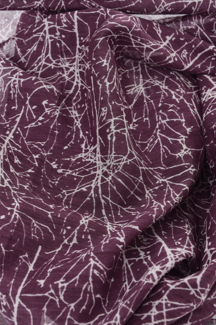 Purple Printed Scarf 3