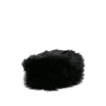 Black Solid Pillbox Hat 1