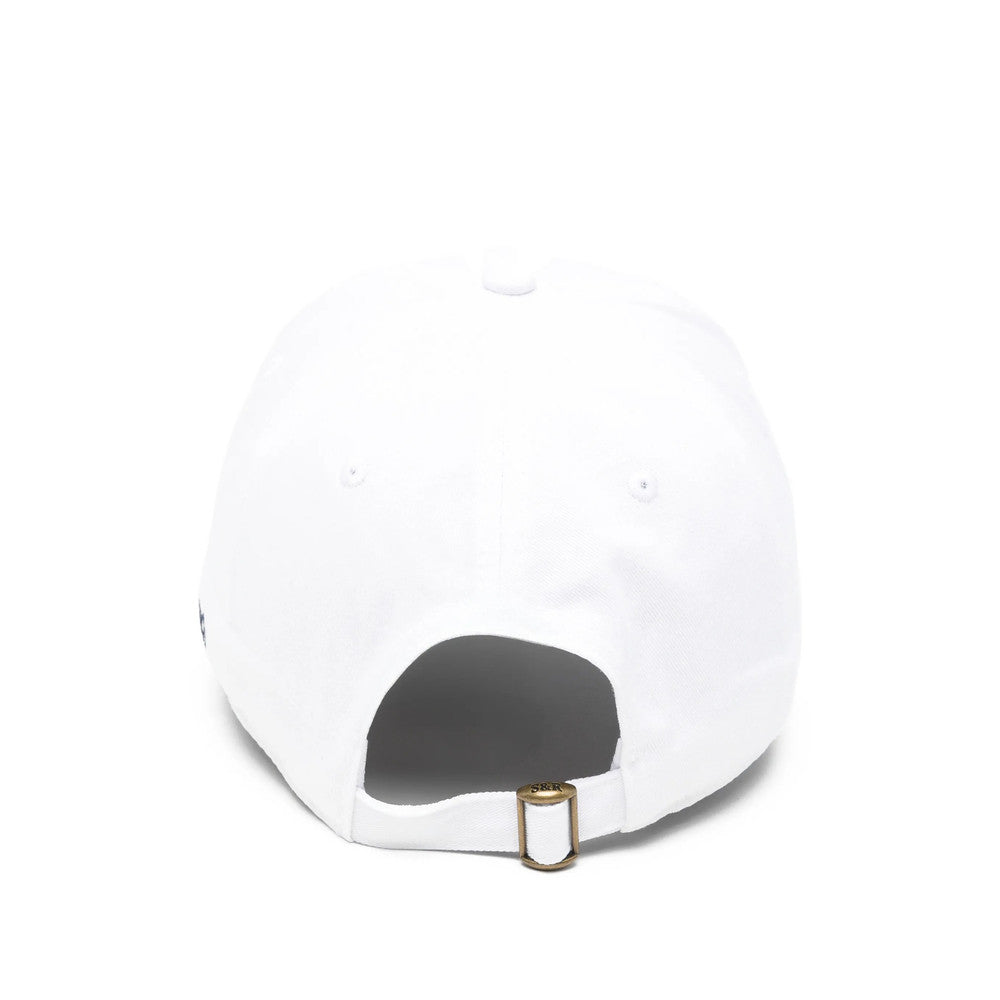 White Solid Baseball Cap 2