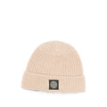 Beige Knitted Beanie Cap 1