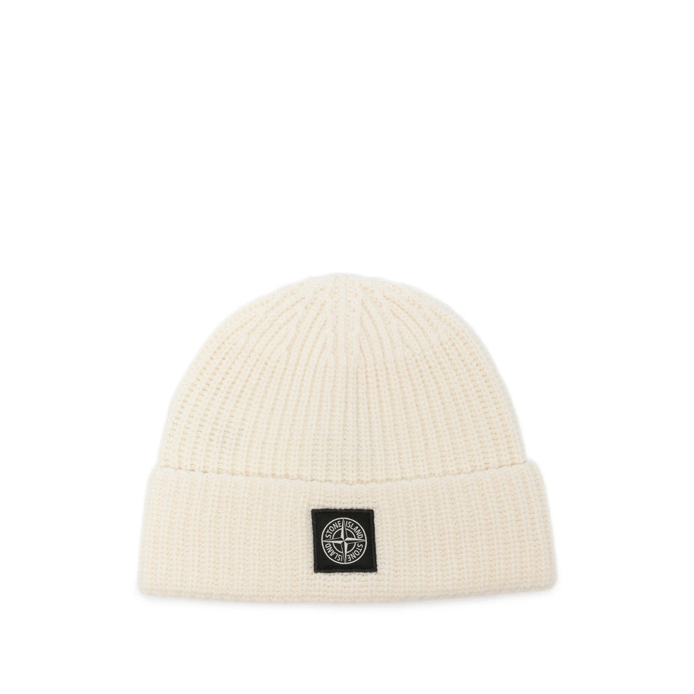 Beige Logo Beanie Cap 1