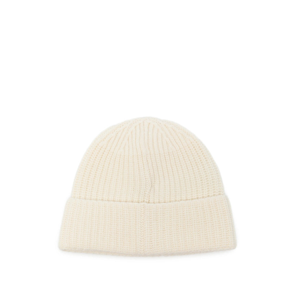 Beige Logo Beanie Cap 2