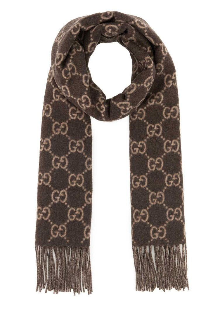Brown Signature Scarf 1