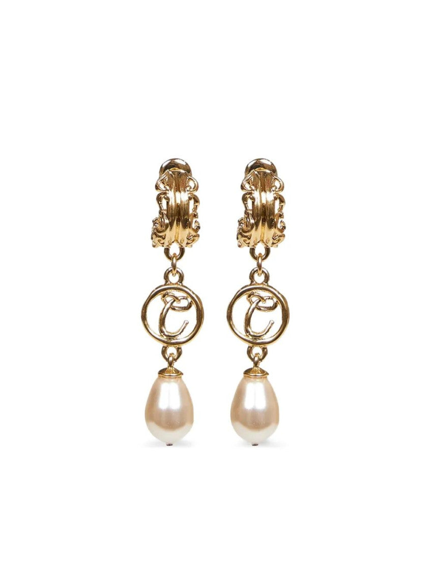 Golden Pearl Drop Earrings 1