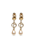 Golden Pearl Drop Earrings 1