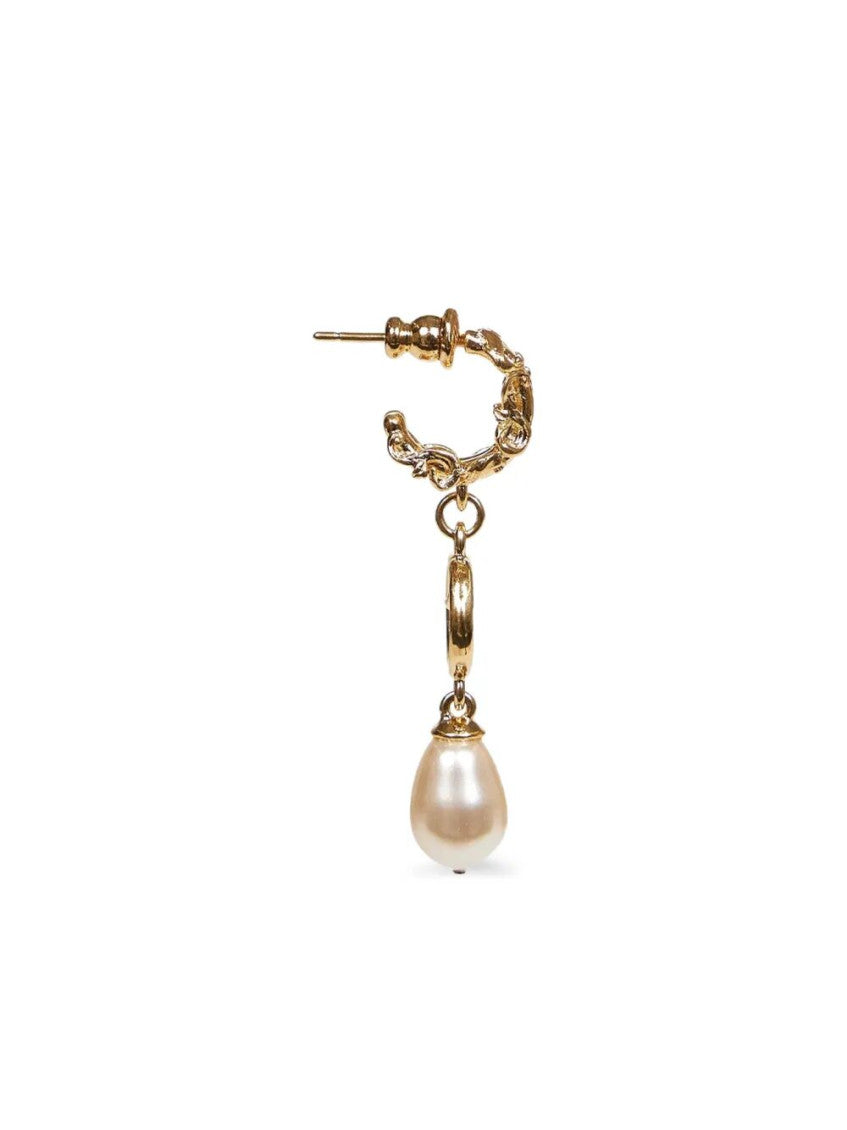 Golden Pearl Drop Earrings 2