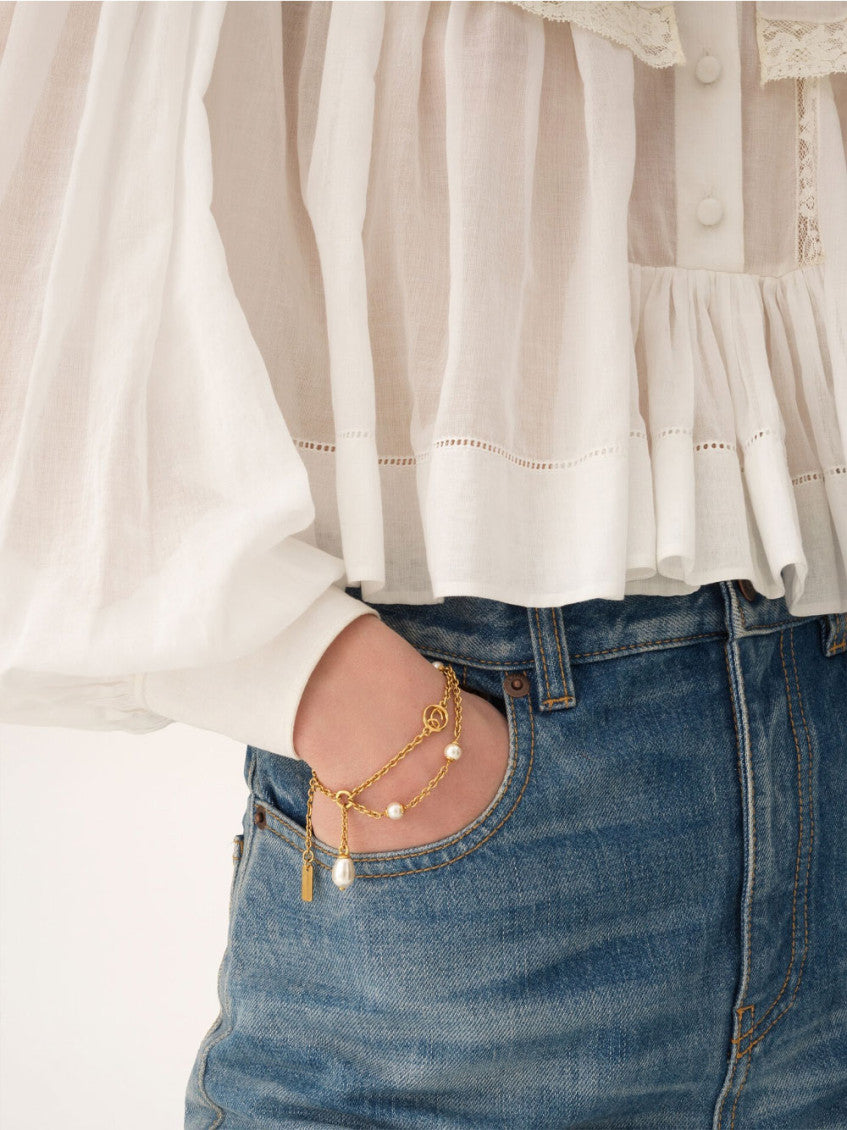 Golden Classic Pearl Bracelet 2