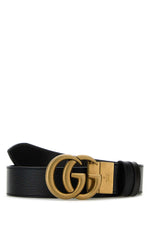 Black Golden Buckle Reversible GG Belt 1