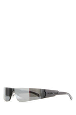Silver Mono Rectangle Sunglasses 1
