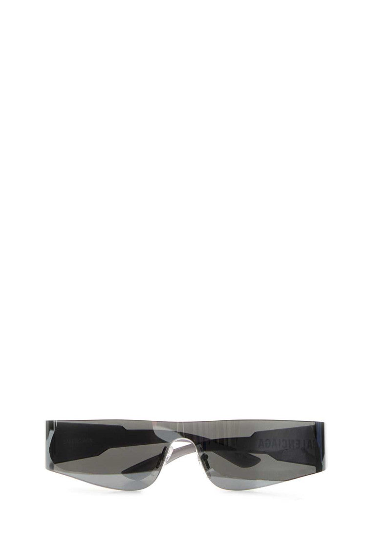 Silver Mono Rectangle Sunglasses 2