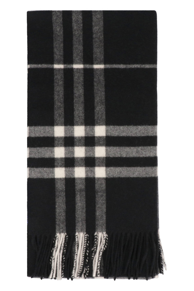 Black Checked Scarf 2