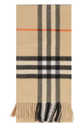 Beige Check Pattern Scarf 1
