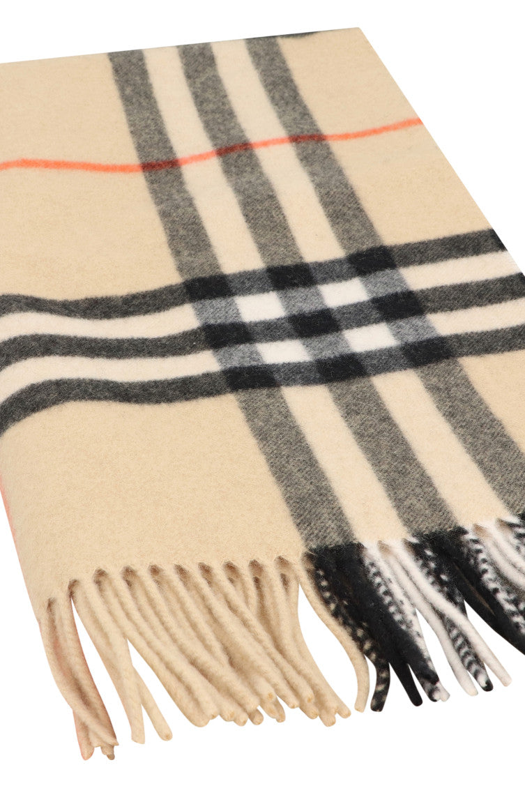 Beige Check Pattern Scarf 3