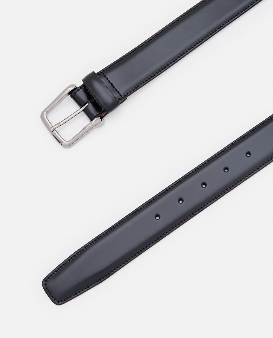 Black Solid Belt 2