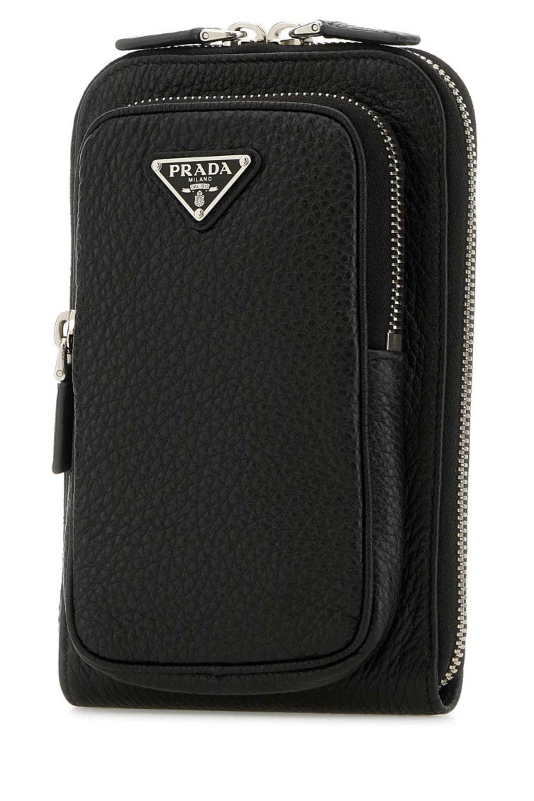 Black leather phone Cover 2