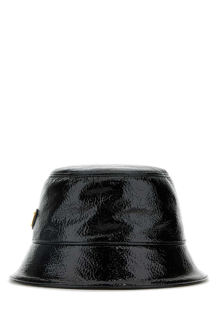 Black Naplak Logo Bucket Hat 1