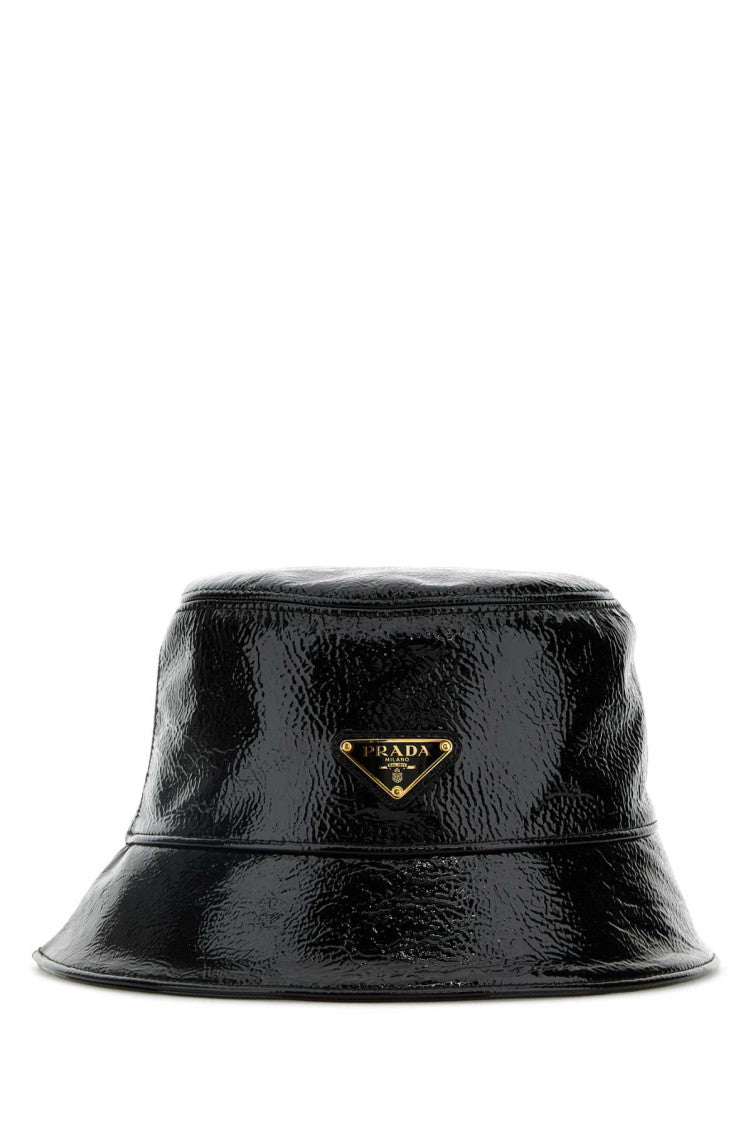 Black Naplak Logo Bucket Hat 2