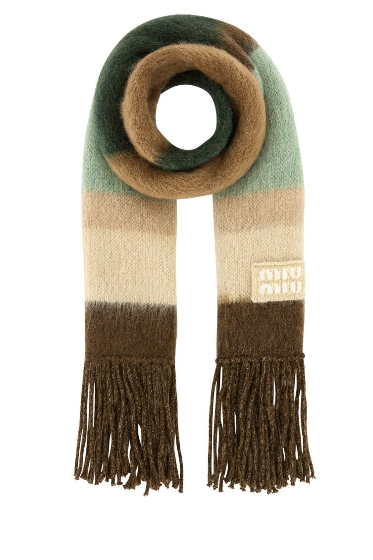 Multicolor Logo-embroidered Scarf 1