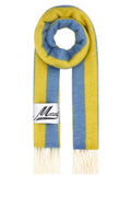 Blue Yellow Striped Scarf 1