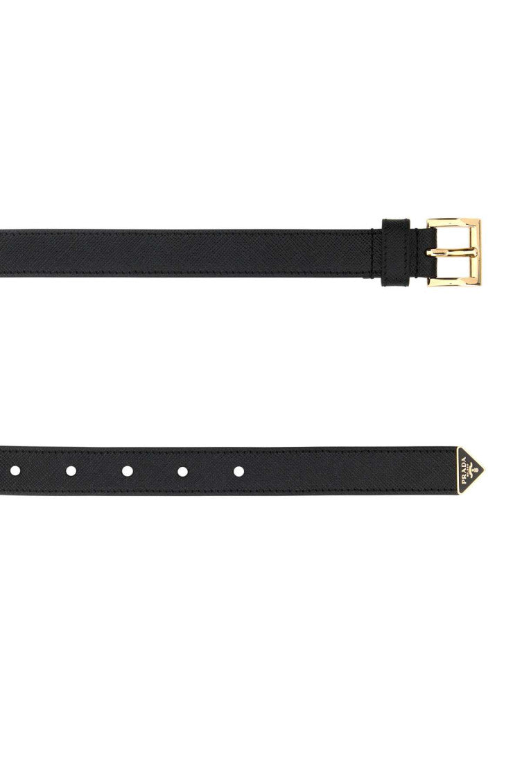 Black Logo Tip Belt 2