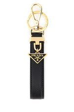 Black leather key ring 1