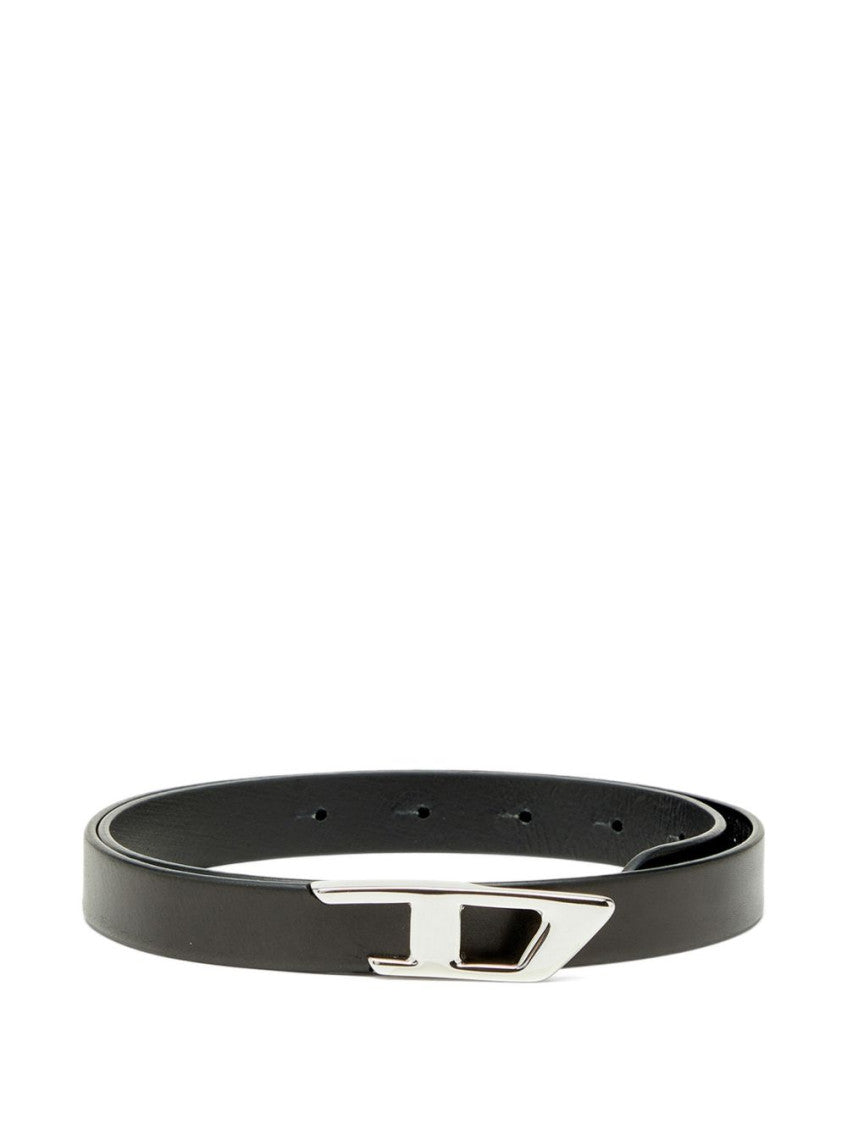 Black Logo Buckle Belt 1