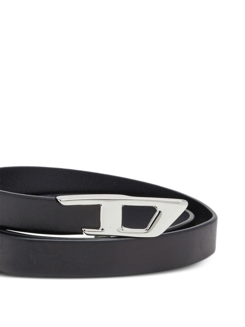 Black Logo Buckle Belt 3