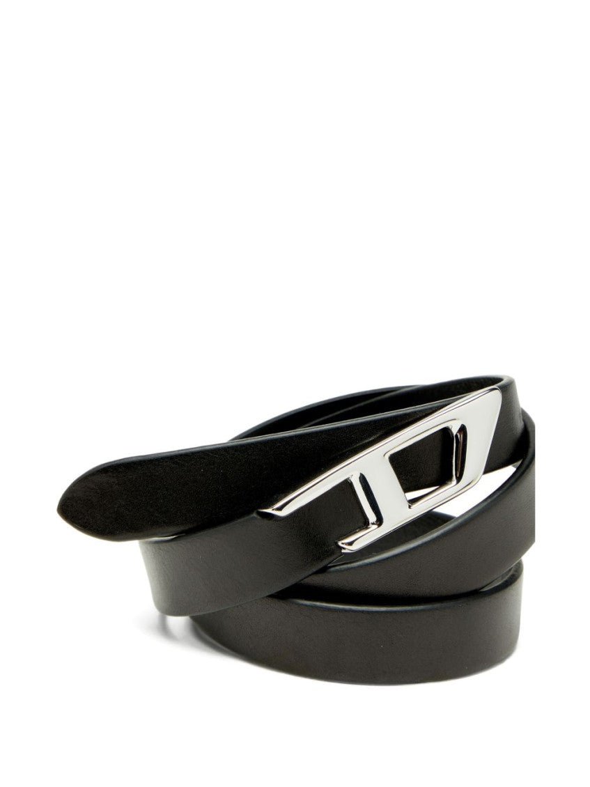 Black Logo Buckle Belt 4