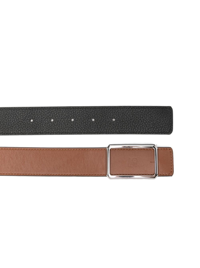 Brown Rectangular Buckle Belt 3