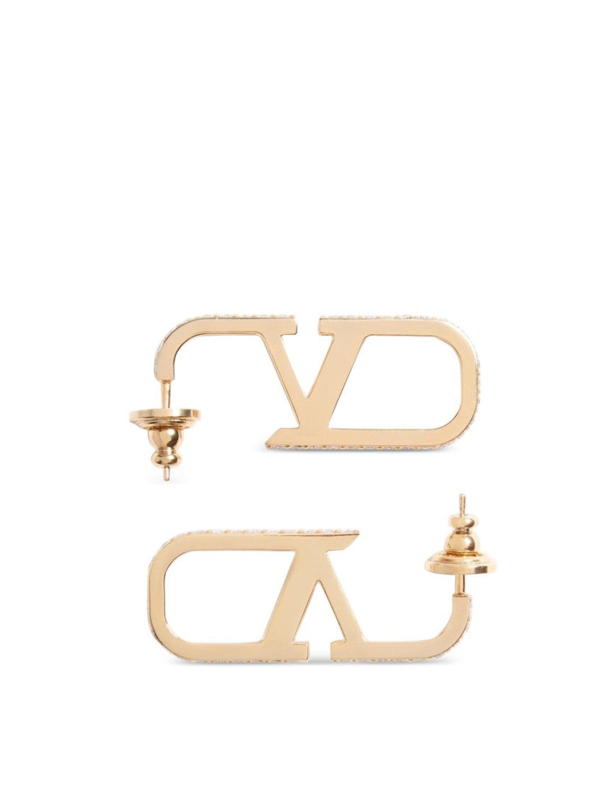 Golden VLogo Signature Earrings 1