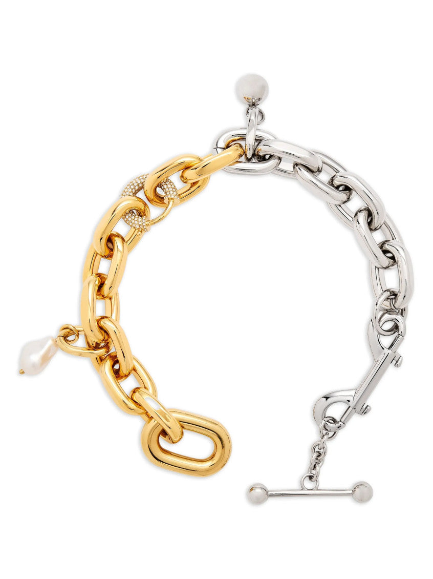 Golden Silver XL Link Necklace 2