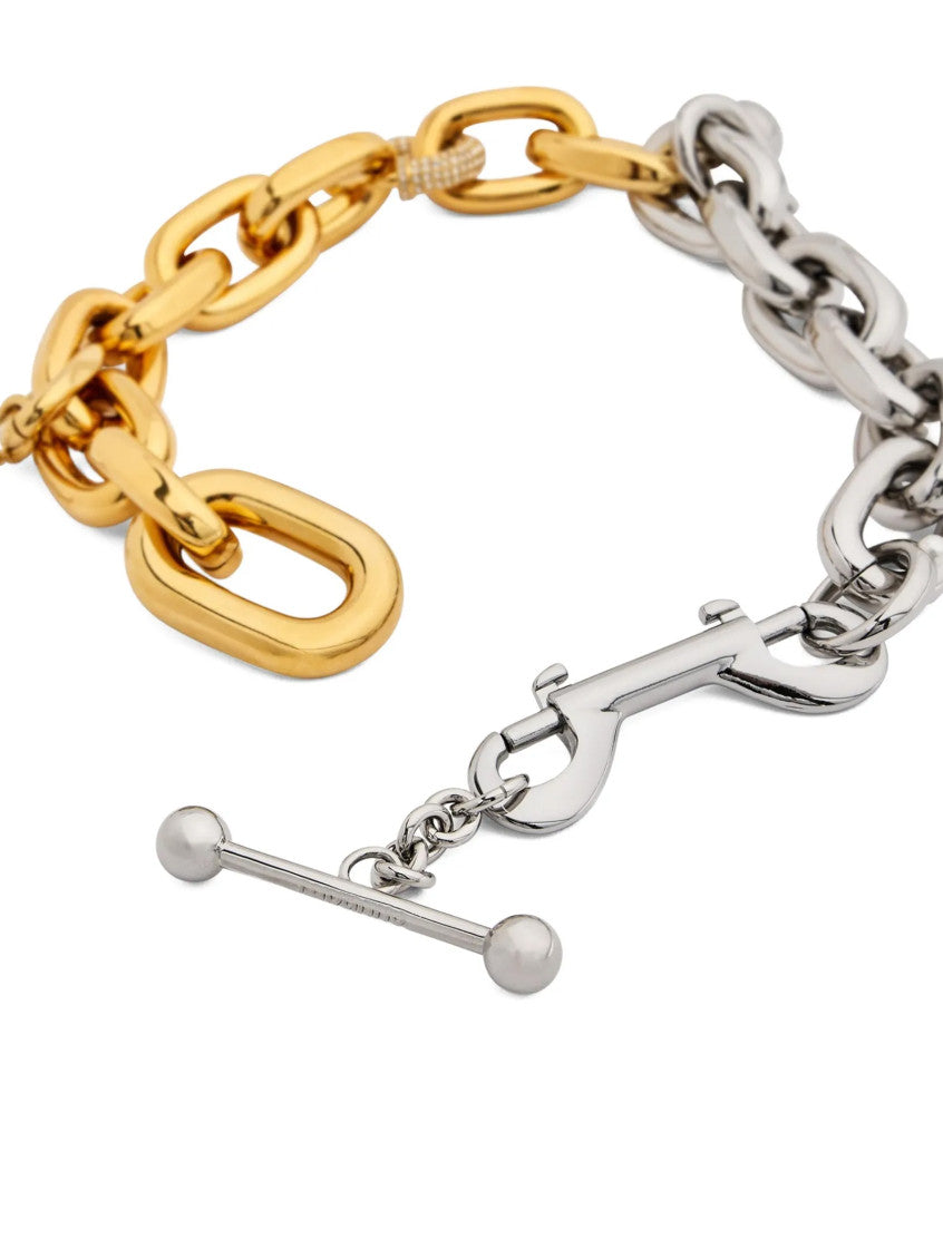 Golden Silver XL Link Necklace 3
