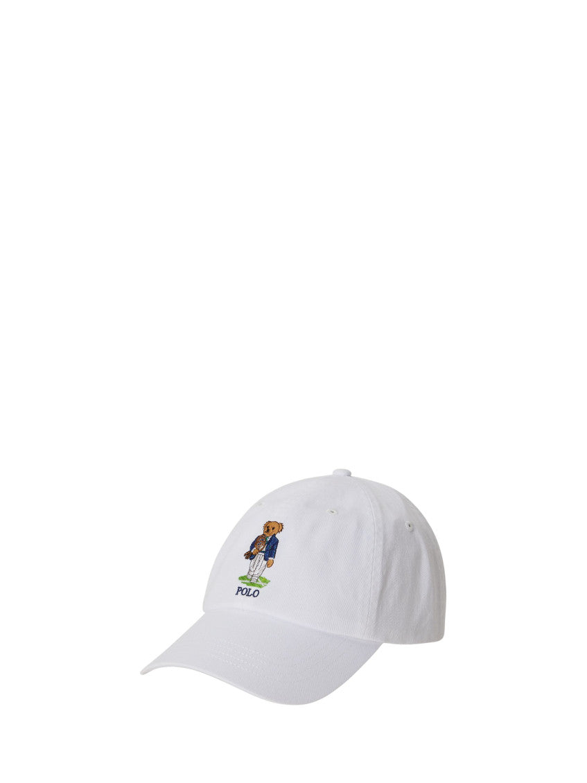 White Wimbledon Embroidered Baseball Hat 1