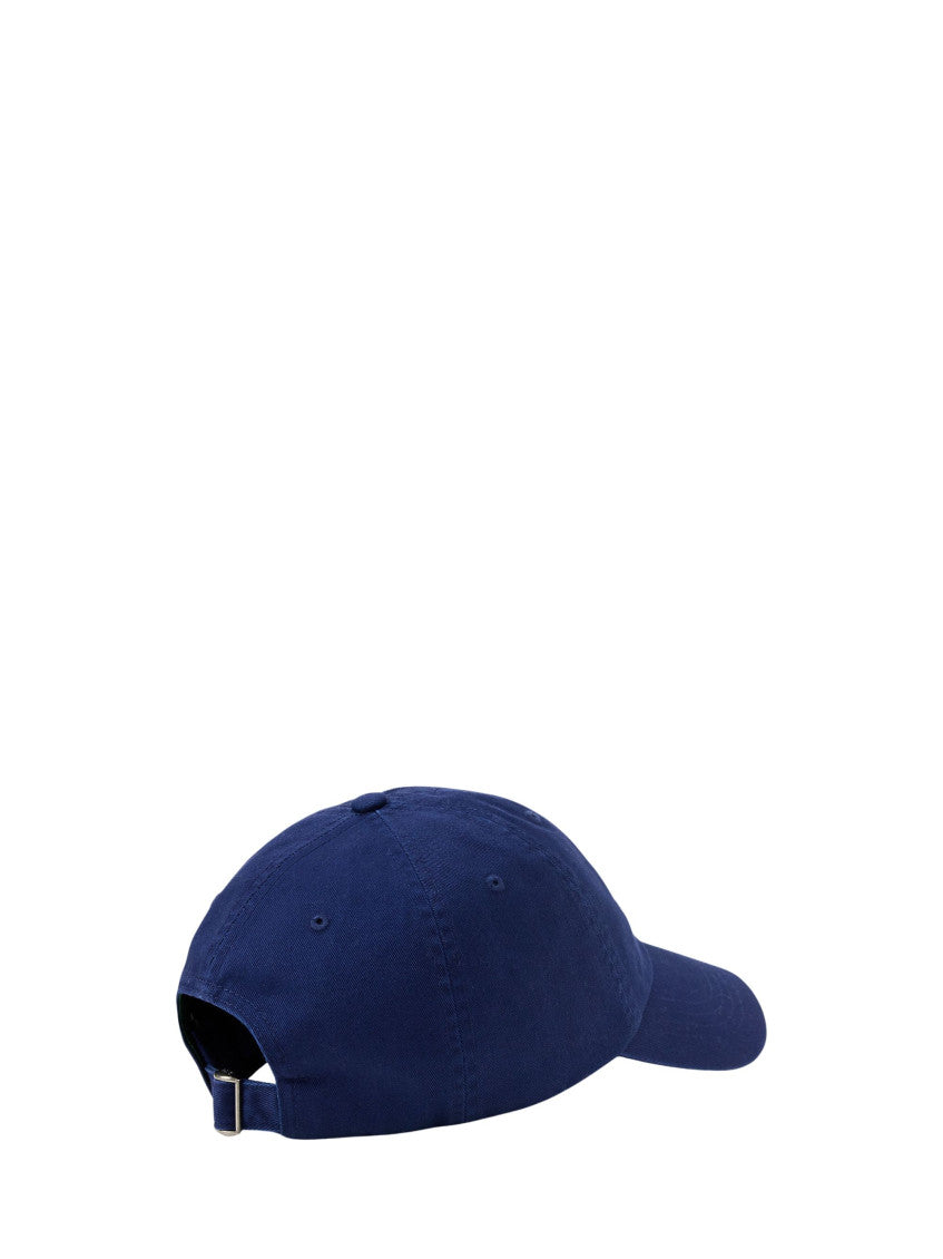 Navy Blue Sport Logo Textured Baseball Cap 2