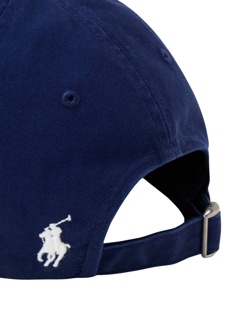 Navy Blue Sport Logo Textured Baseball Cap 3