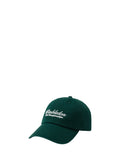 Dark Green Wimbledon Logo Textured Baseball Hat 1