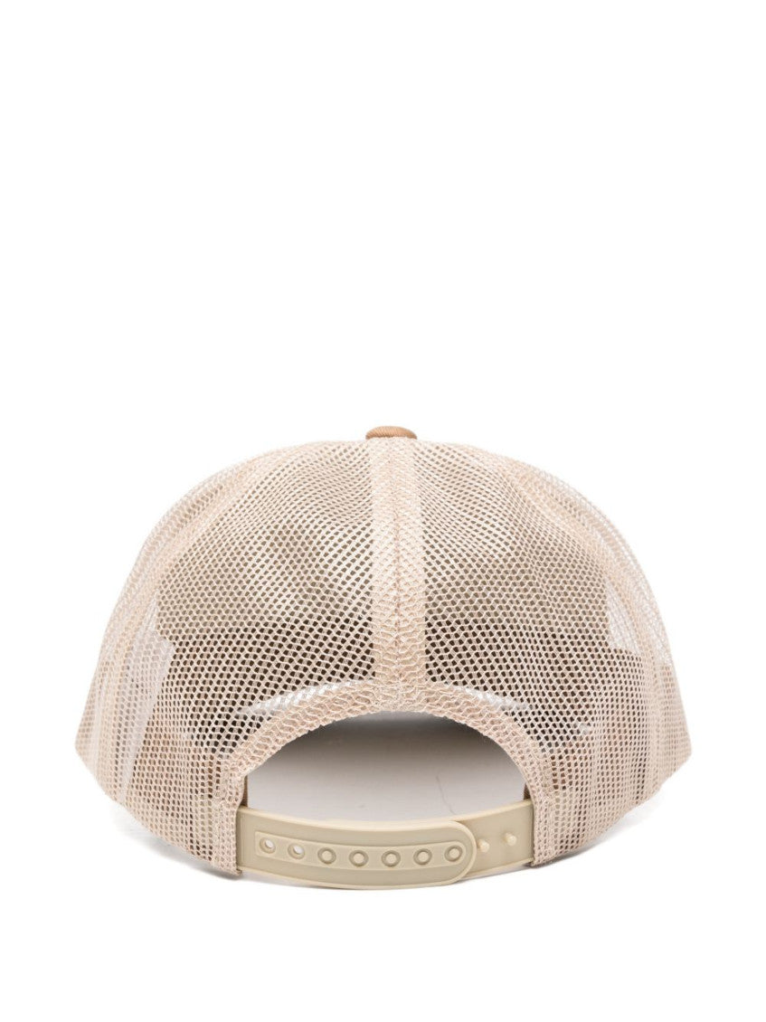 Beige Textured Baseball Hat 3