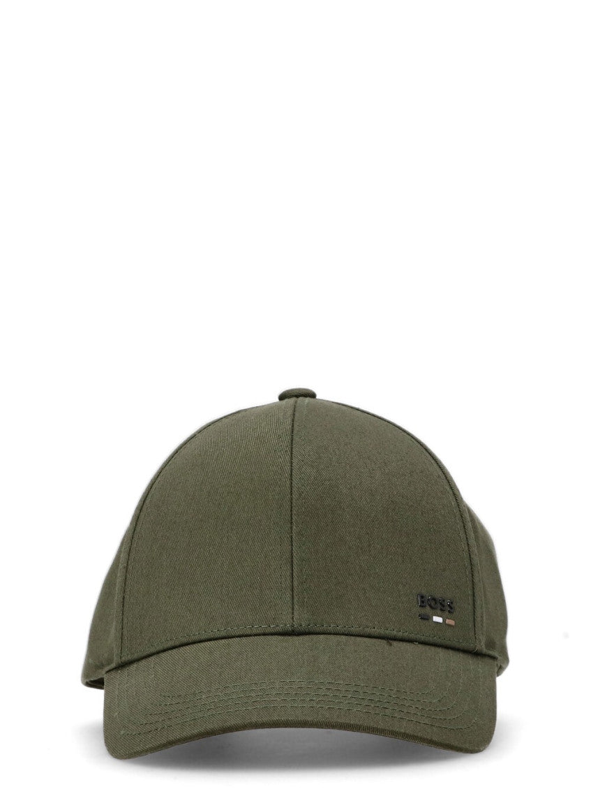 Beige Logo Textured Baseball Cap 2